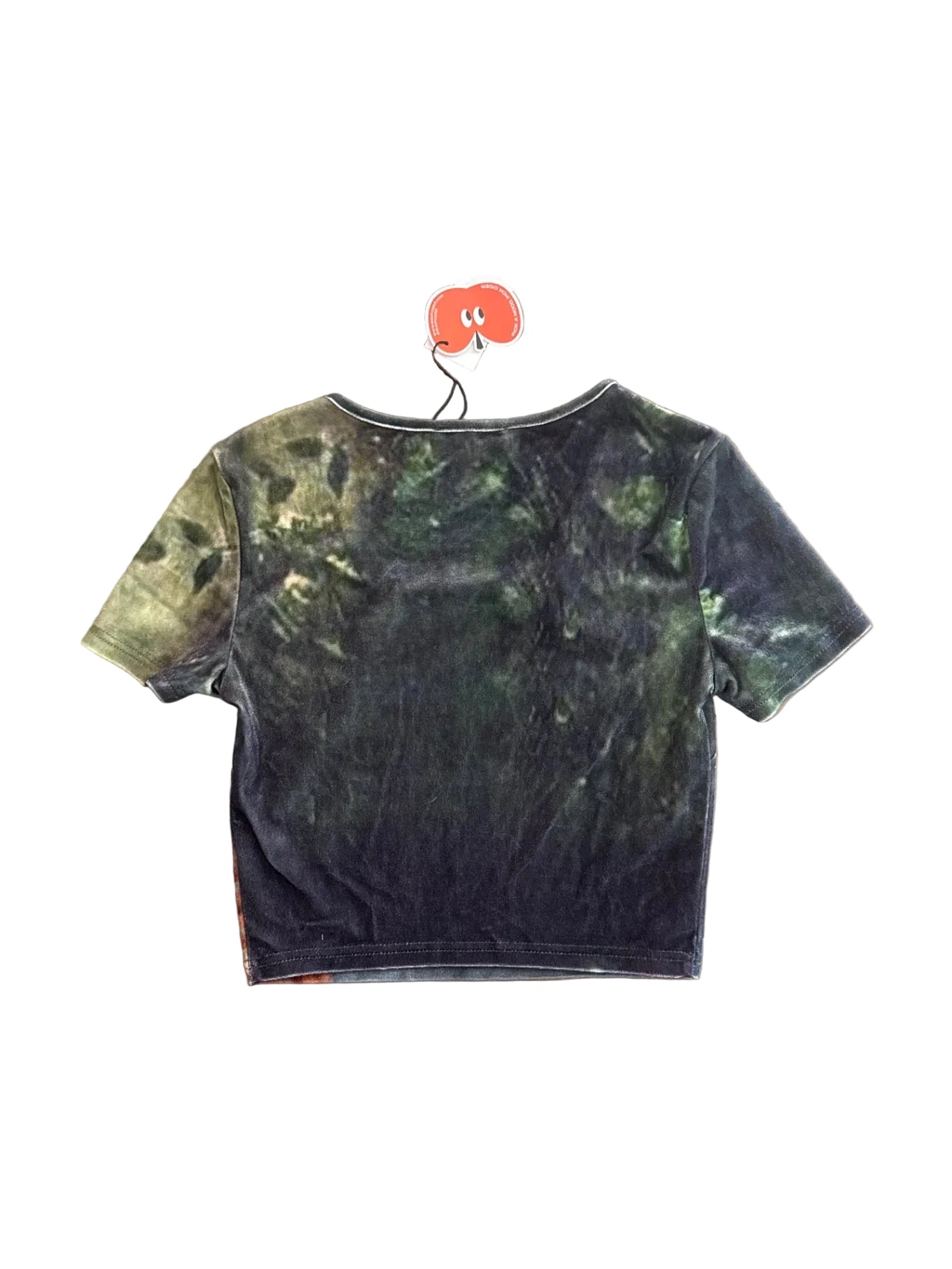 Kitten Velour Crop Top Cider — XS