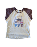Tan/Brown Cowboy Cats SS Baby Tee - XL