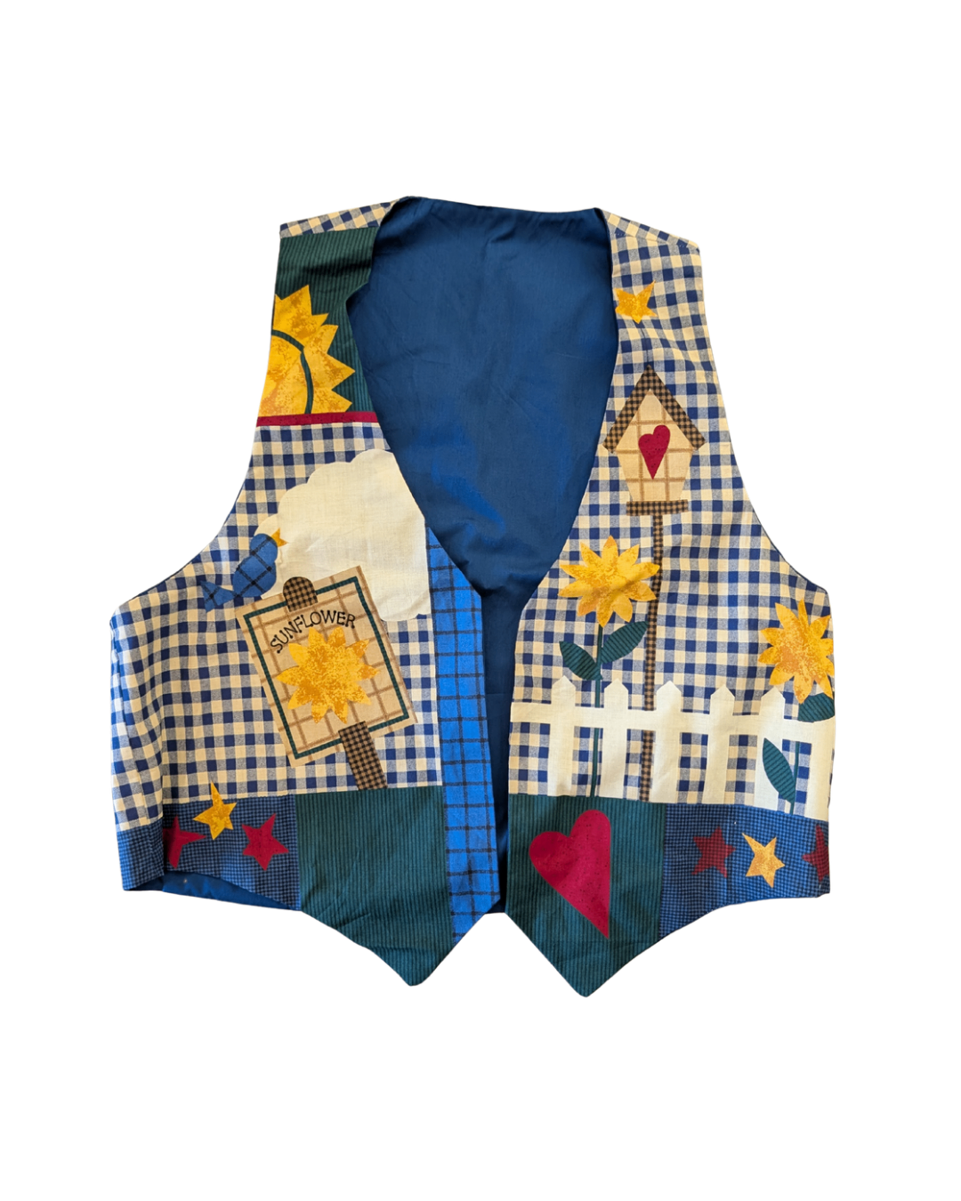 Handmade Sunflower Vest -OS