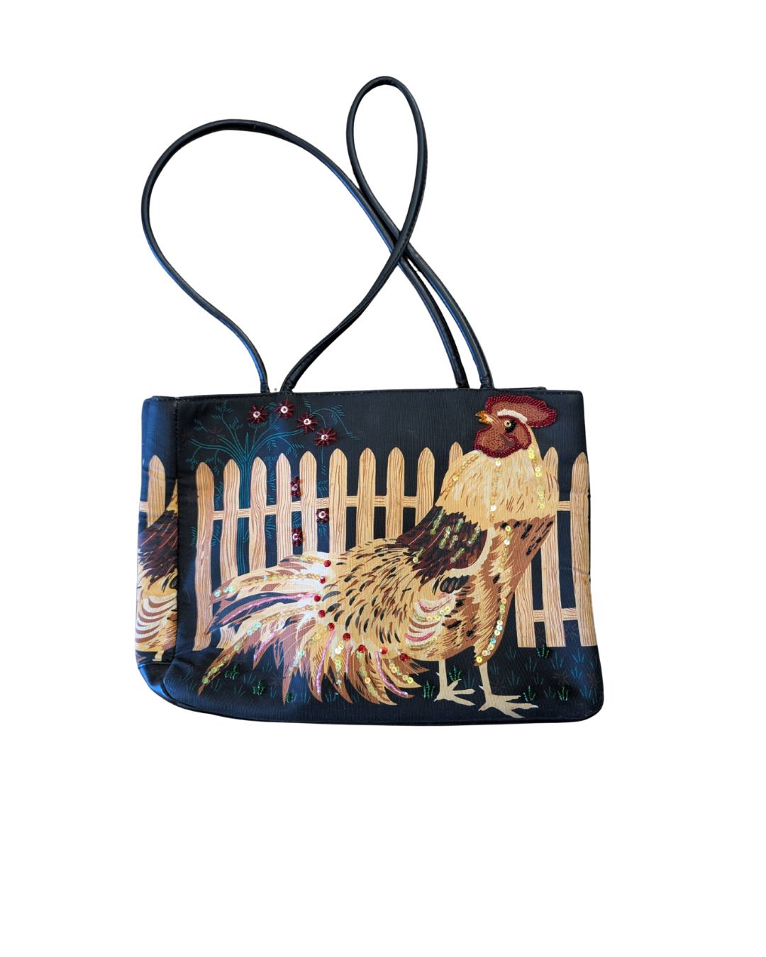 Rooster Beaded Bag