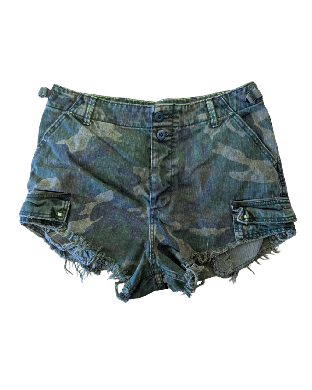 Green camouflage We The Free Shorts Unknown