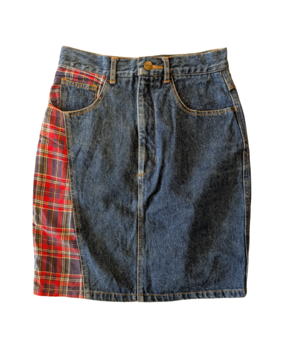 Dee Plaid Skirt - 26W