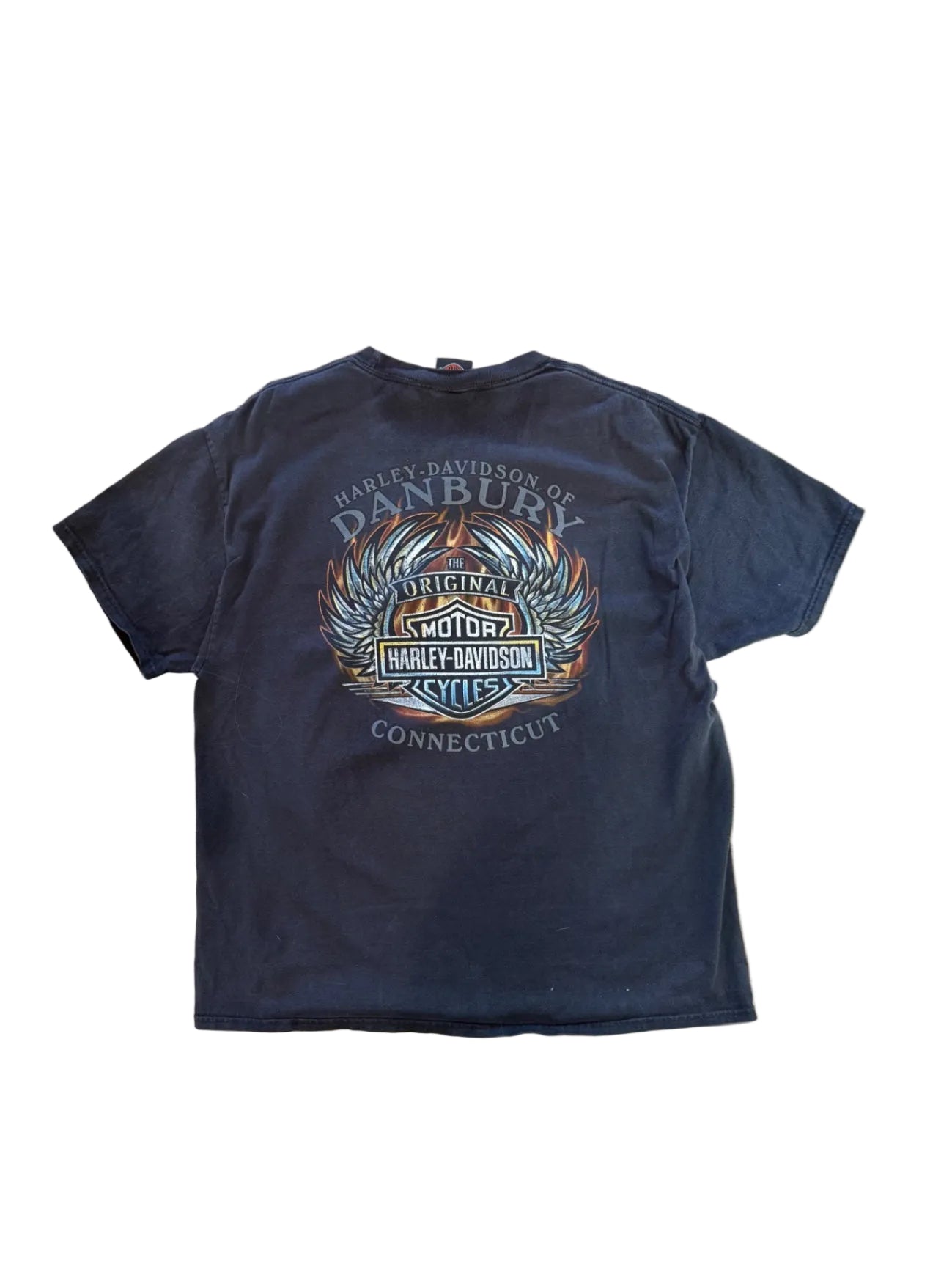 Black Harley-Davidson T-Shirt Four Leaf Clover — L