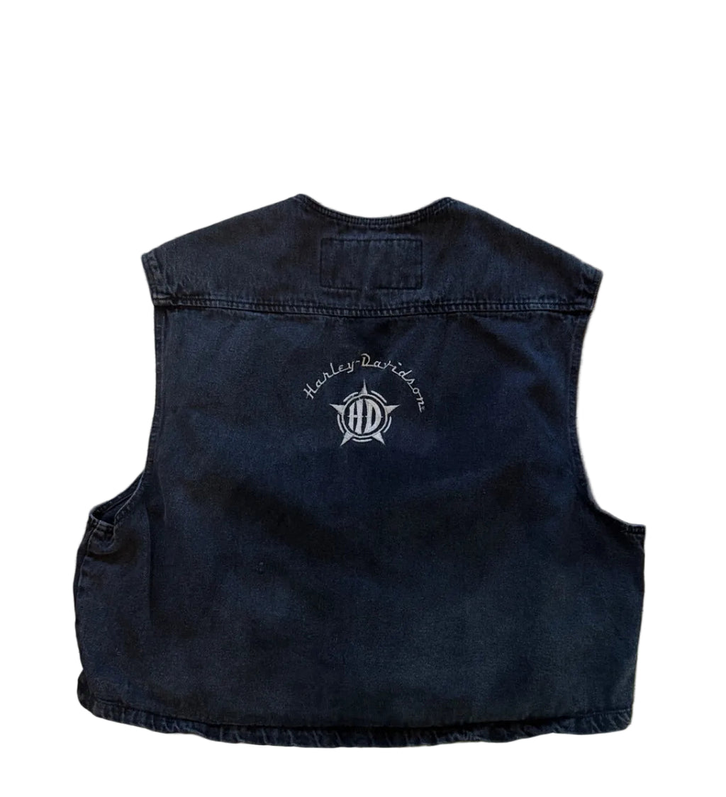 Black Harley Davidson Vest — XXXL