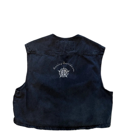 Black Harley Davidson Vest — XXXL