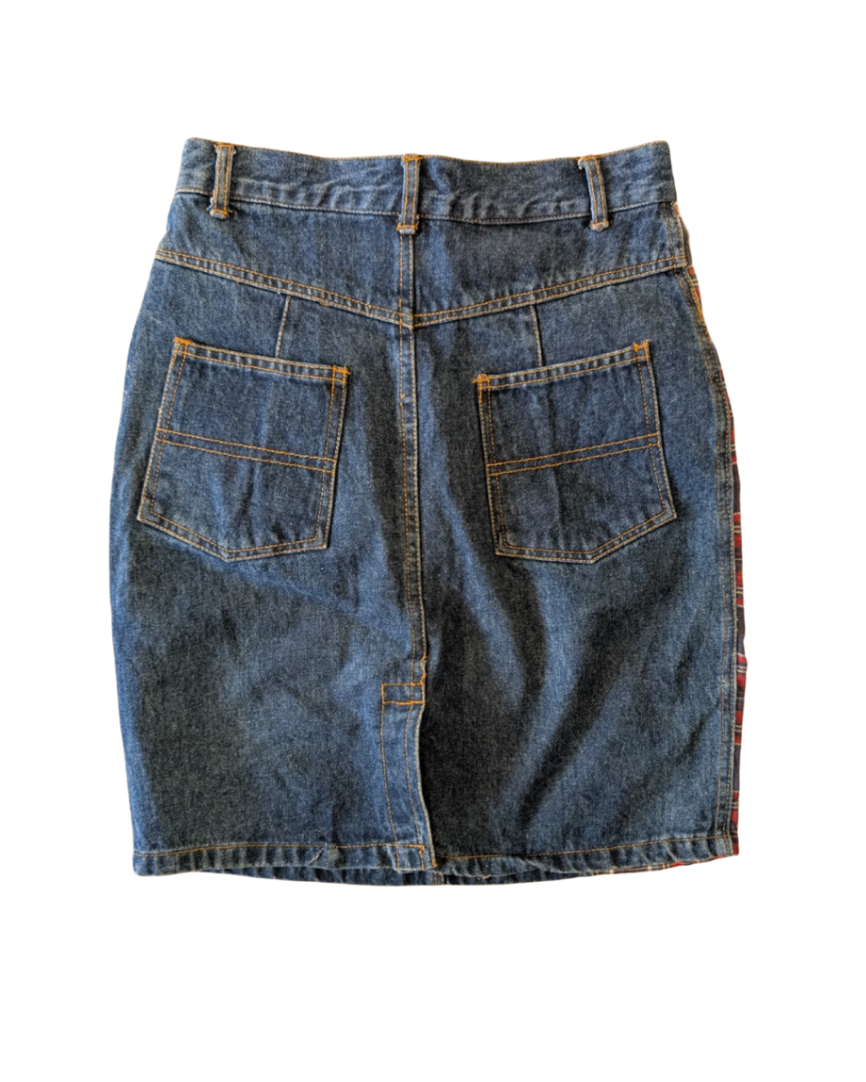 Dee Plaid Skirt - 26W