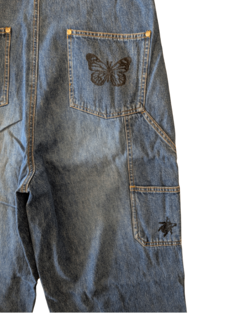 Cherokee Handstamped Overalls - M