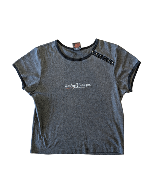 '02 Black and Gray Harley Tee - 2X