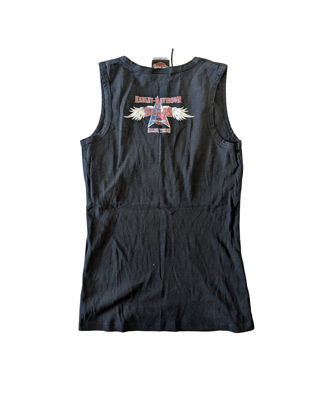 Black Laced Front Harley Tank - S