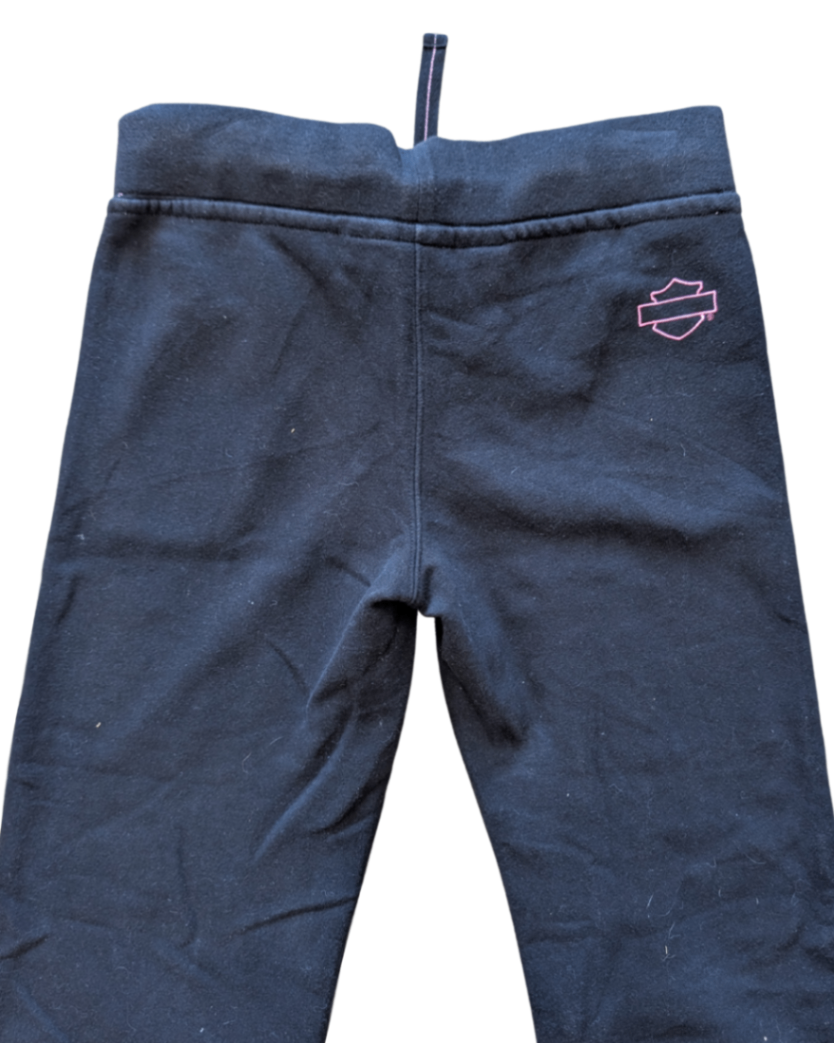 Black/Pink Harley Sweat Pants - S (32x30)