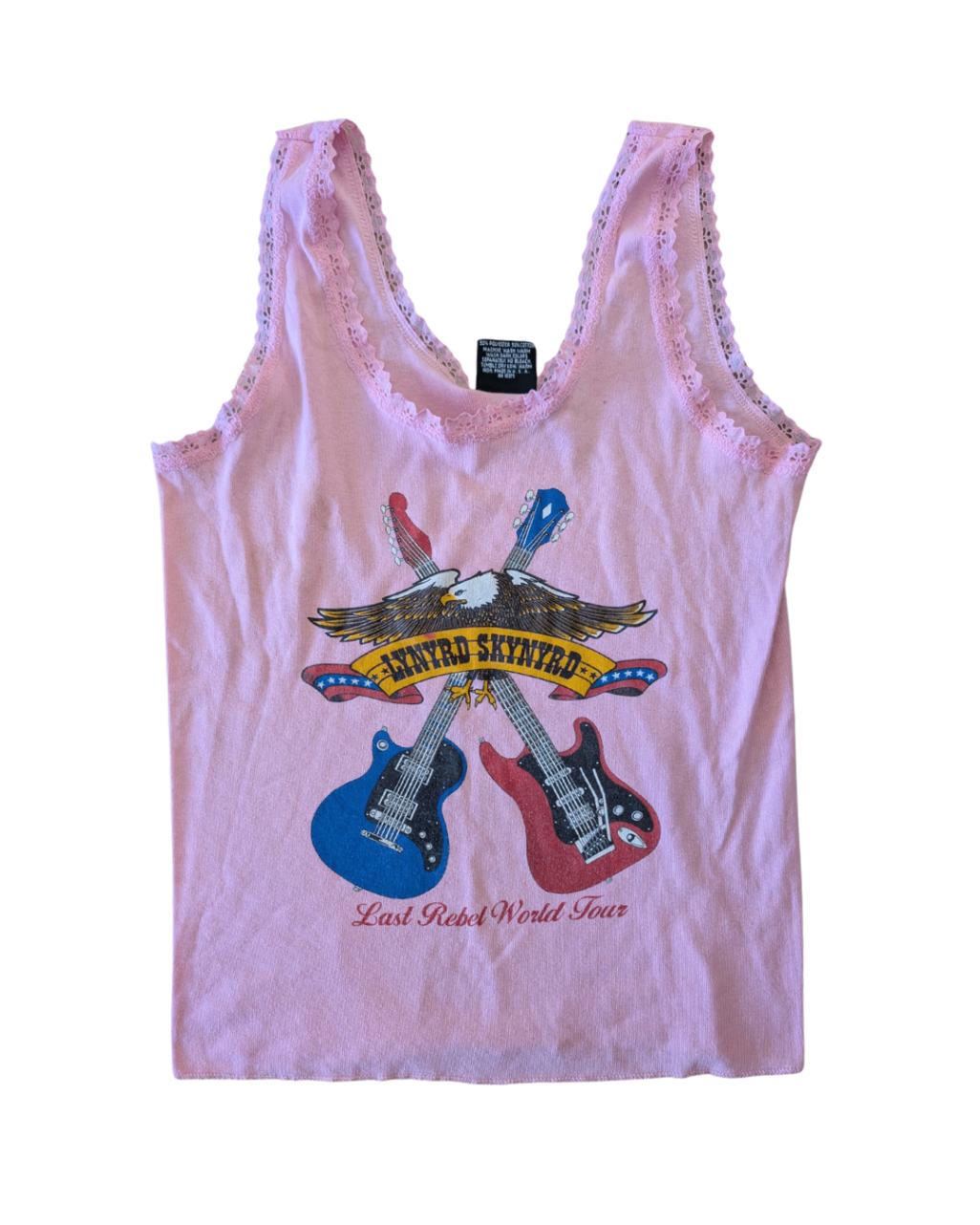 Pink Harley Lynyrd Skynryd Tank - XL (Small Stains)