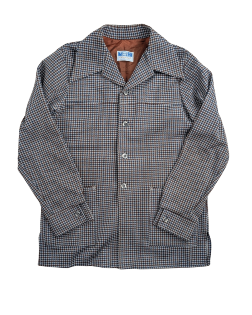 Vintage Houndstooth Jacket - XL