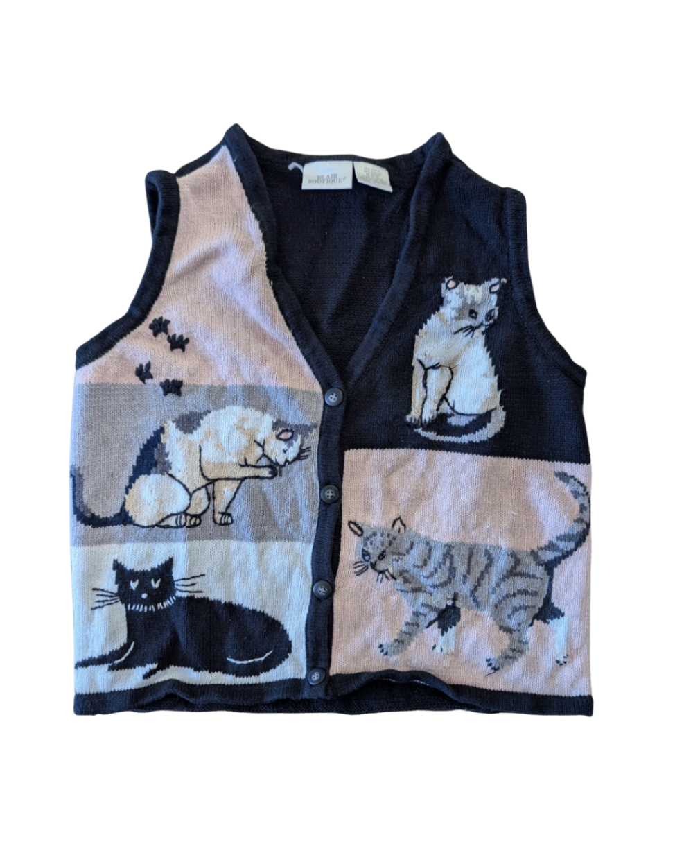 Colorblock Cat Vest - L