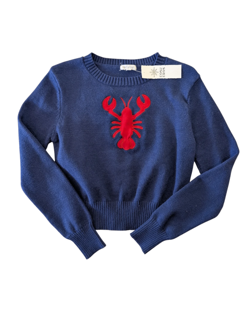 Colbalt Blue Lobster Sweater - M