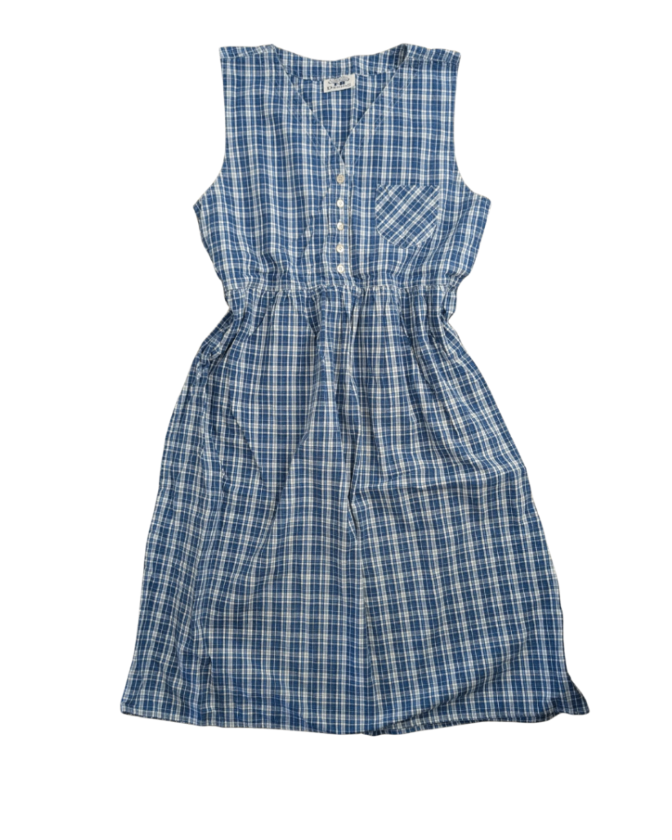 Vintage Plaid Dress - XL