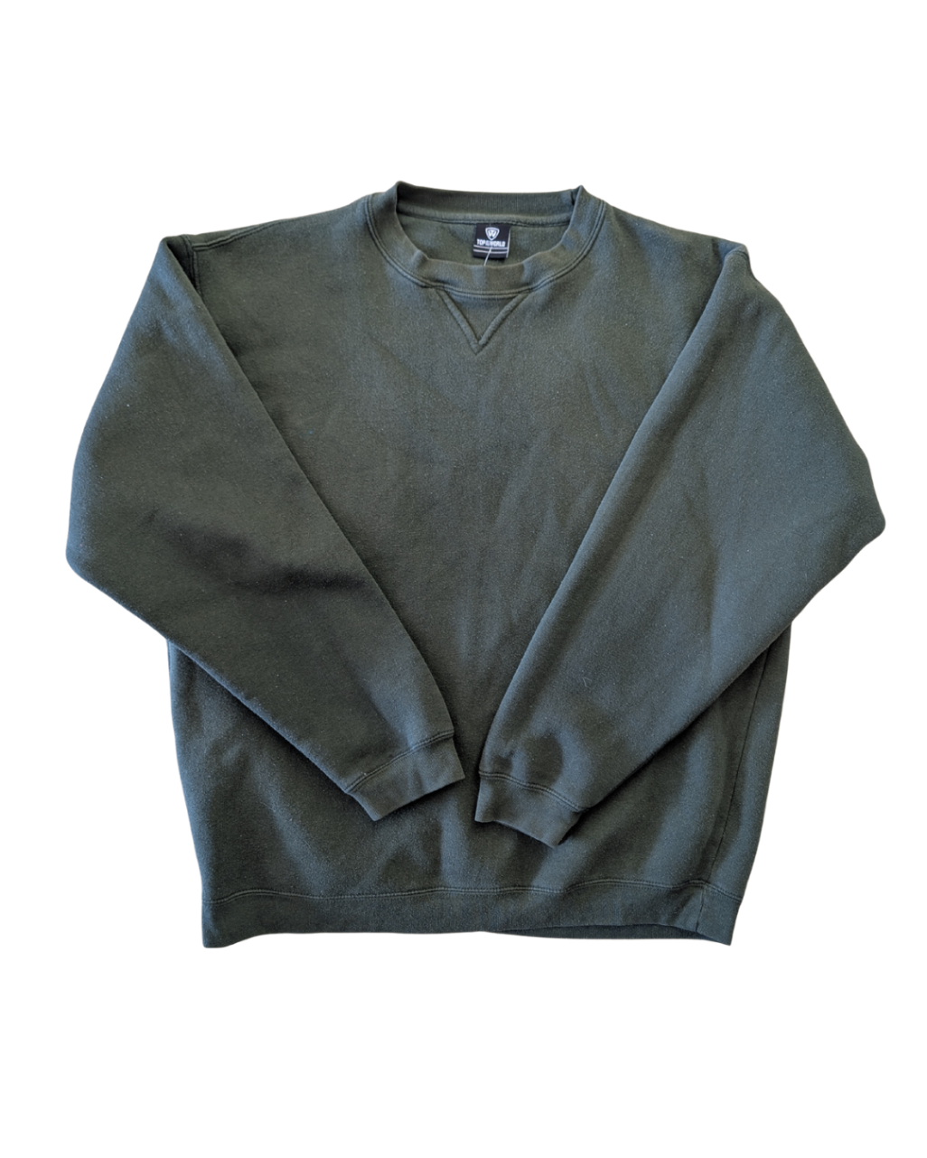 Top of the World Green Crewneck - L