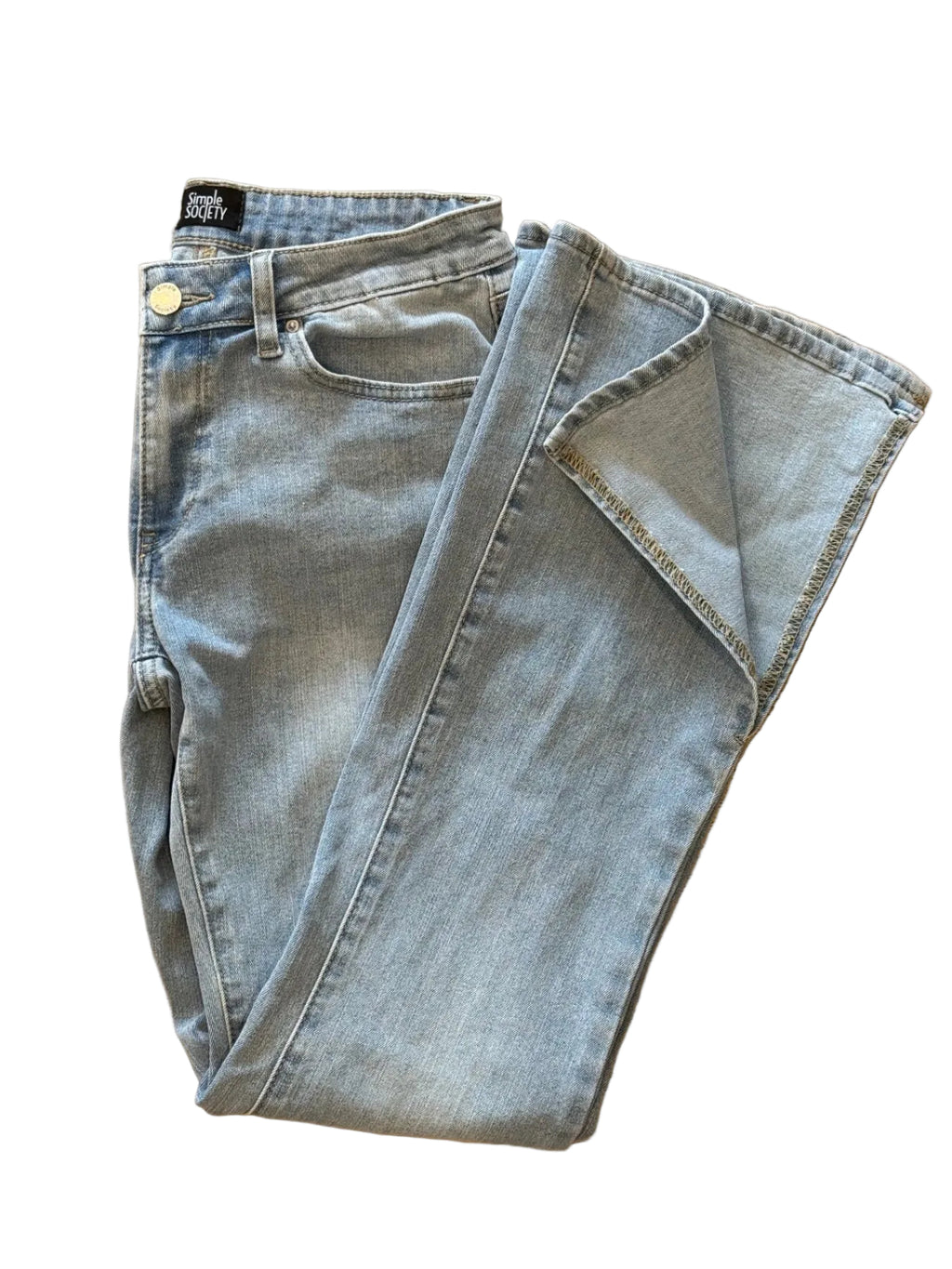 Light Blue Simple Society Pants - S