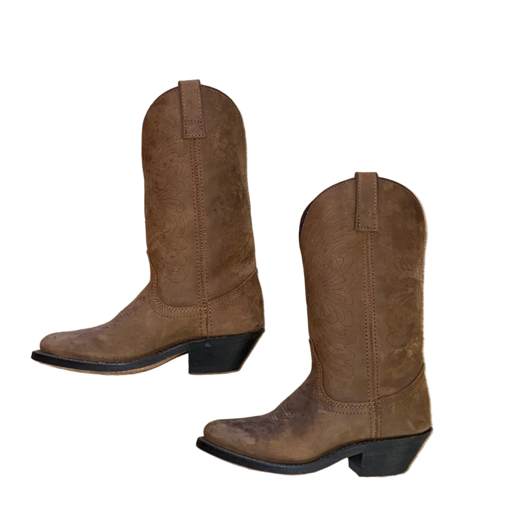 Brown Masterson Leather Boots - 5.5
