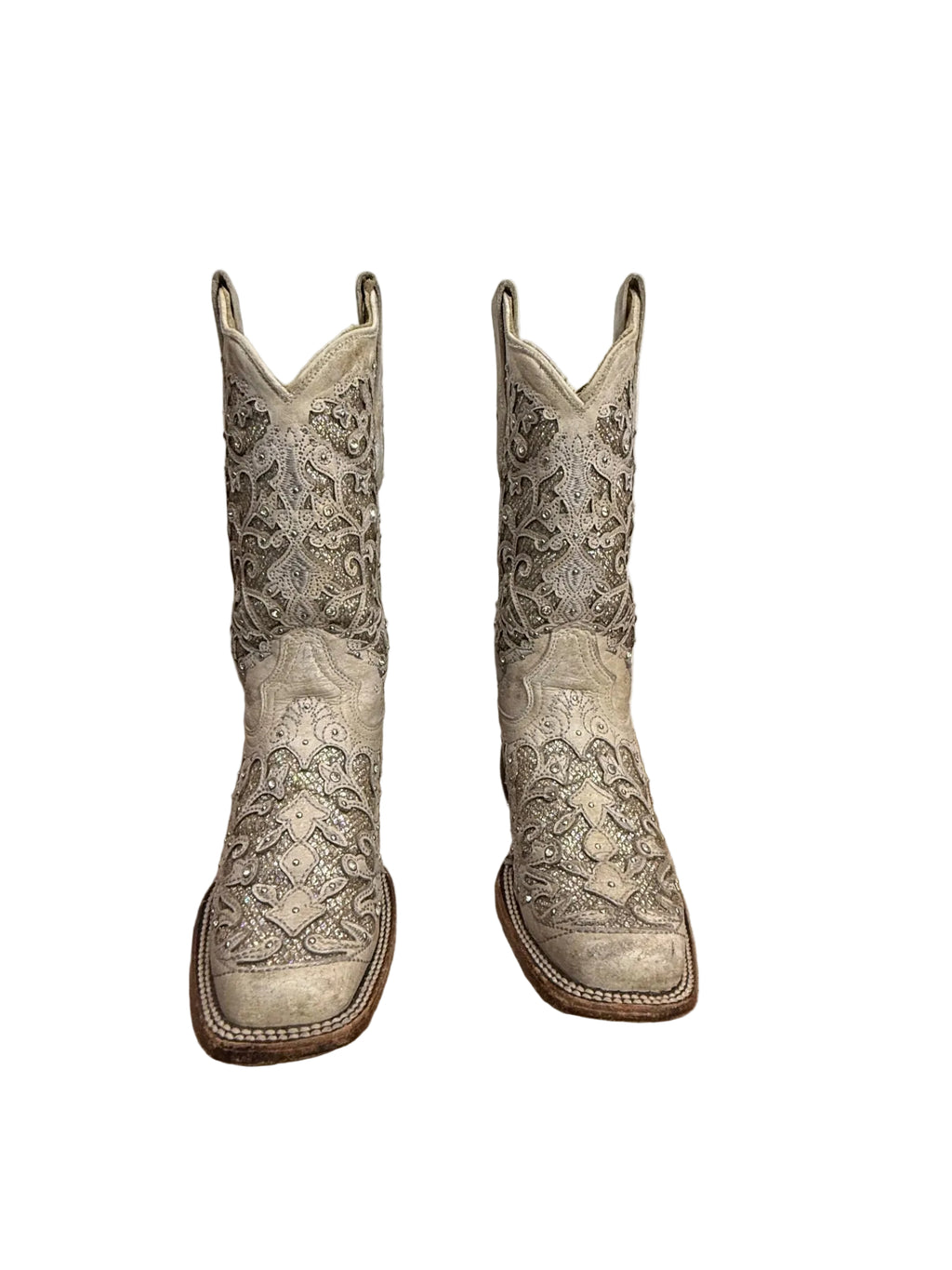 Beige/Gold Unbranded or No visible brand Boots 7 1/2 M