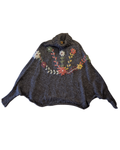 Peruvian Knit Poncho Shawl