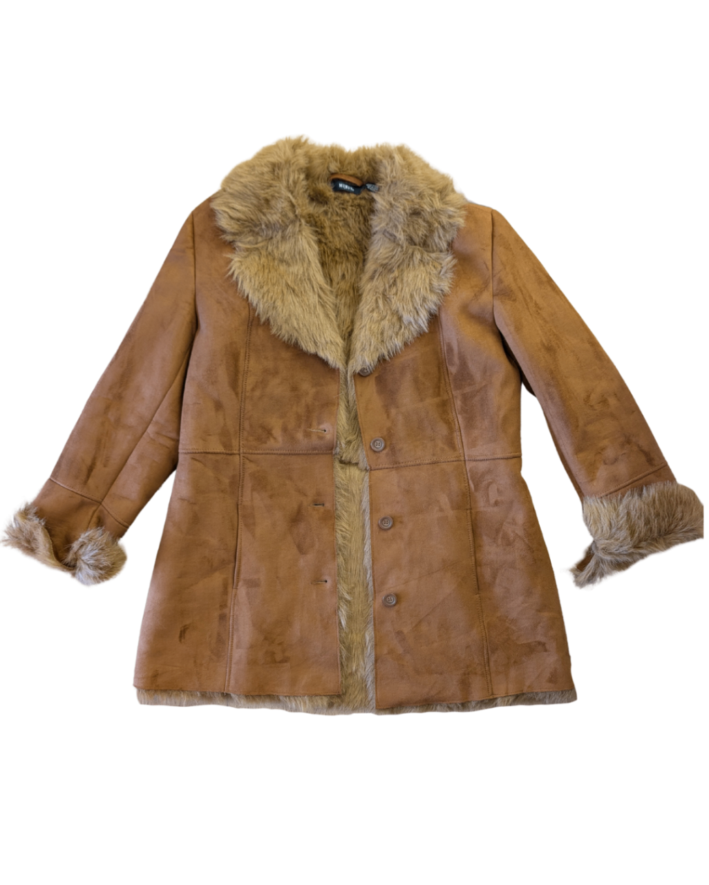 Mixit Faux Suede Fur Jacket - L