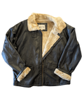Miletta Faux Leather Bomber Jacket - XL