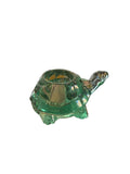 Green Glass Turtle Votive