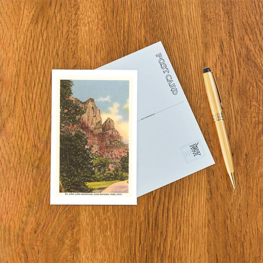 Mt. Zion, Woman Mountain Postcard UT