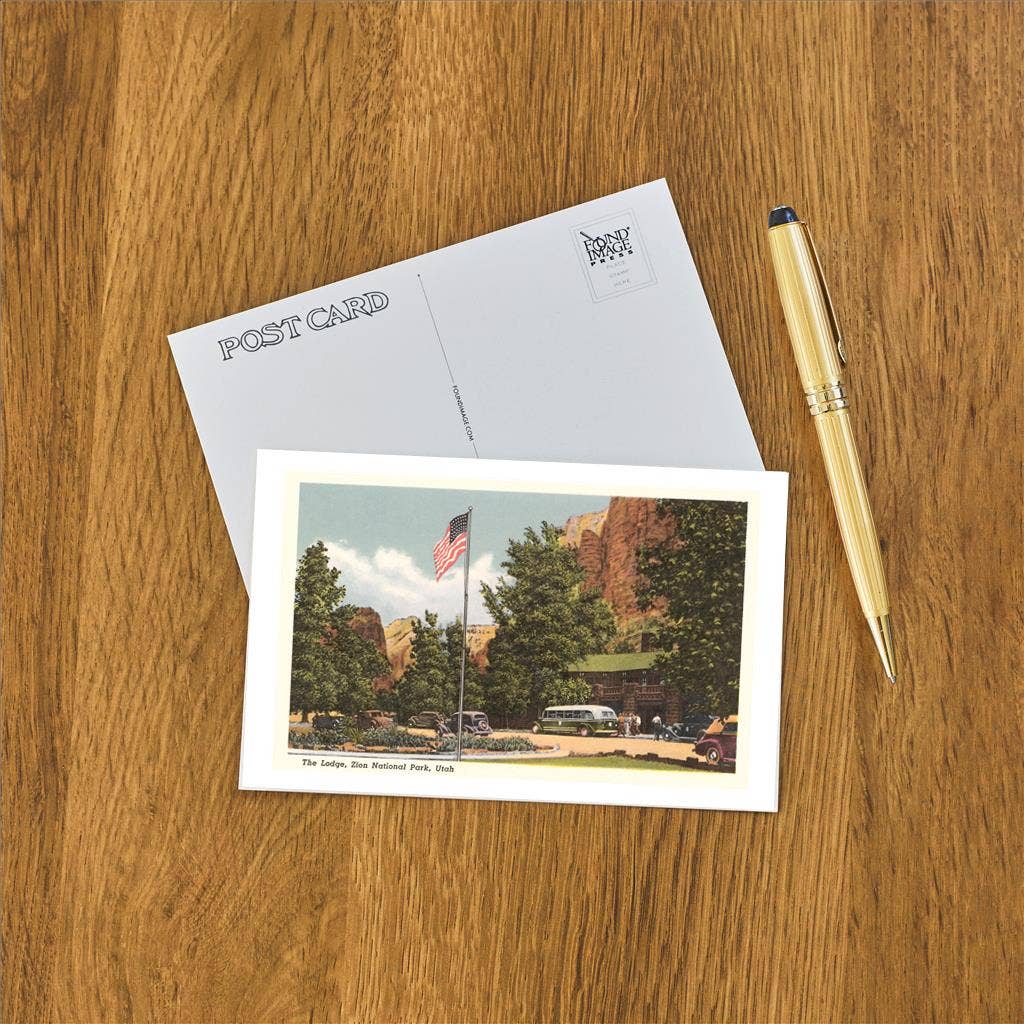 Lodge, Zion National Park Postcard