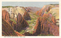 Zion Canyon, National Park Postcard