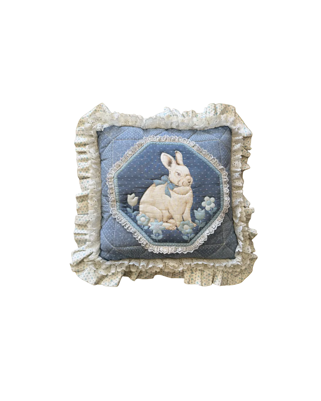 Vintage Handmade Pillow Bunny