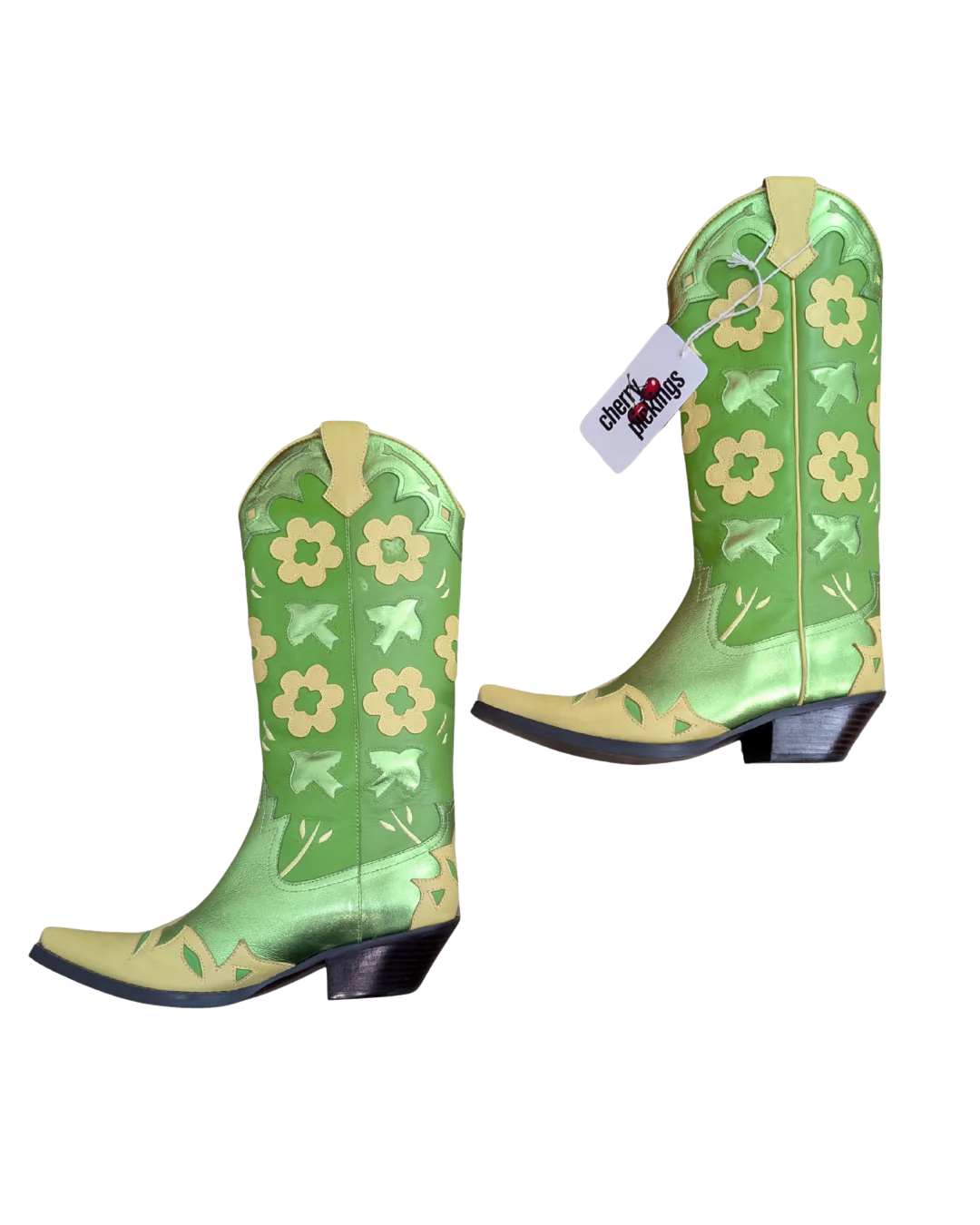 Jeffrey Campbell Green Boots // Size 6