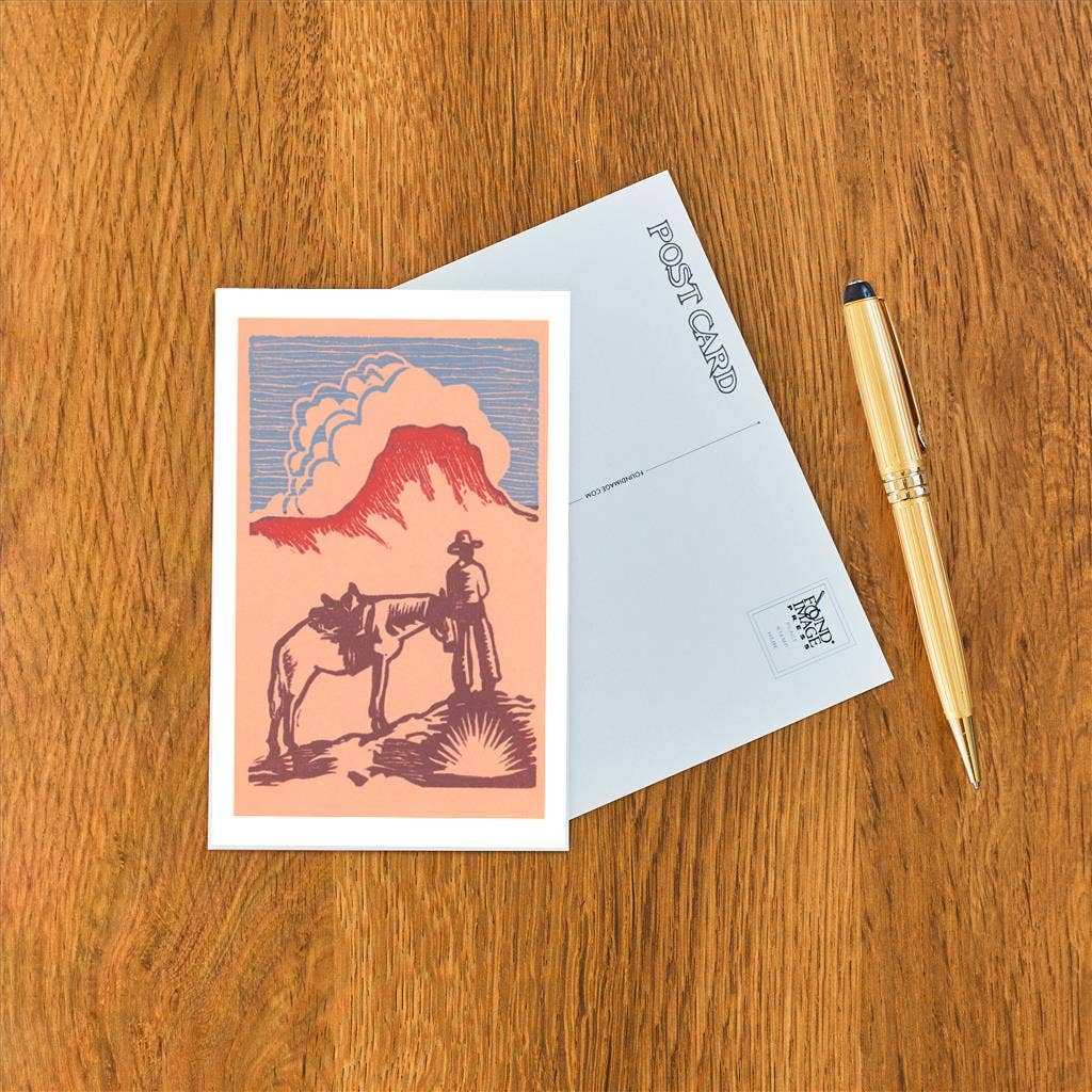 Postcard Cowboy Mesa