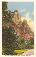 Mt. Zion, Woman Mountain Postcard UT