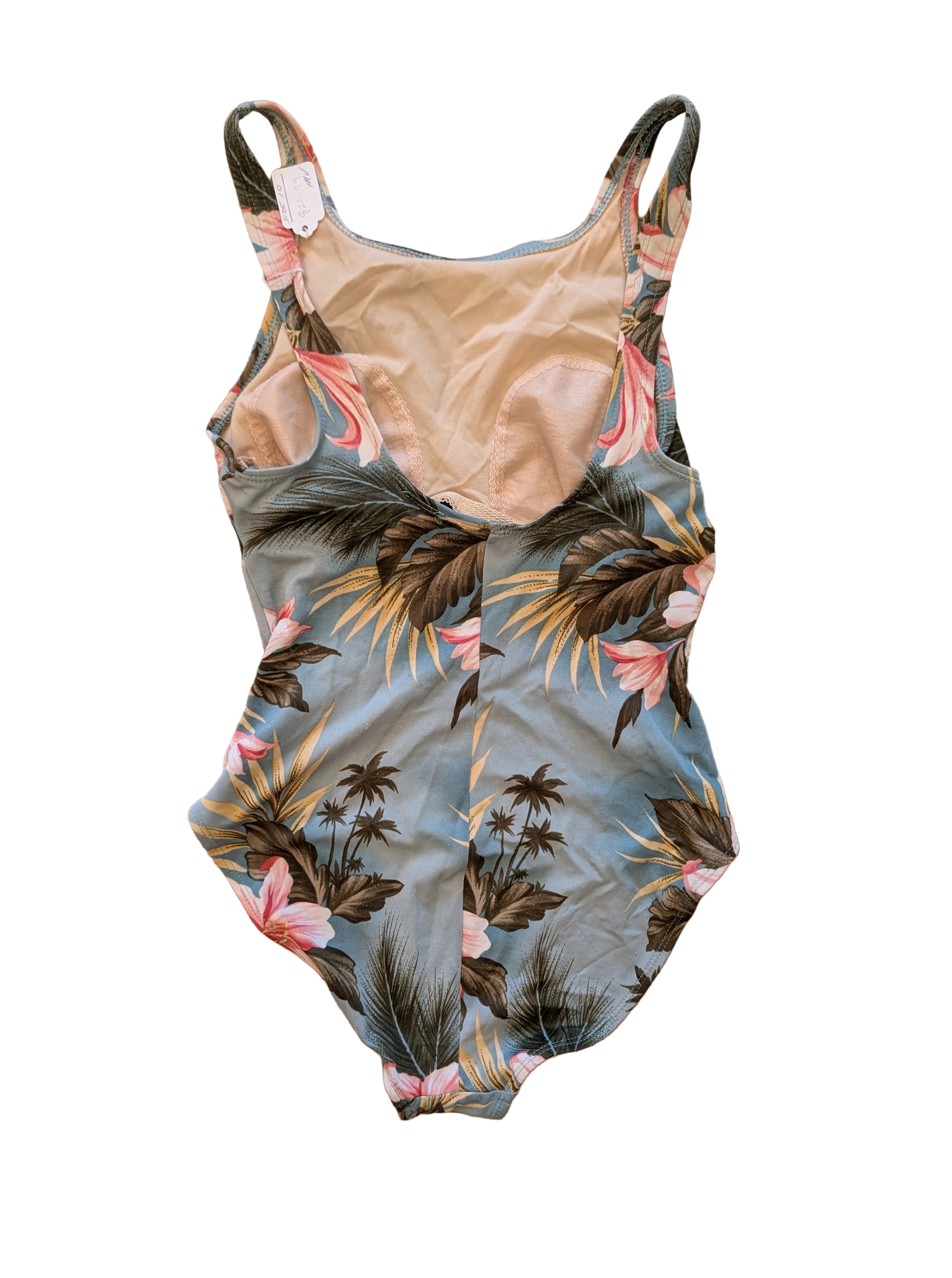 Blue Vintage Swimsuit & Skirt