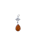 SS Flower with Orange Gem Pendant