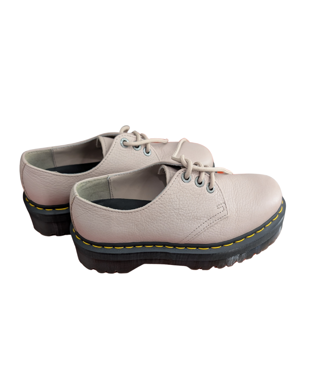 Taupe Platform Dr Martens Oxfords - 7M/8L