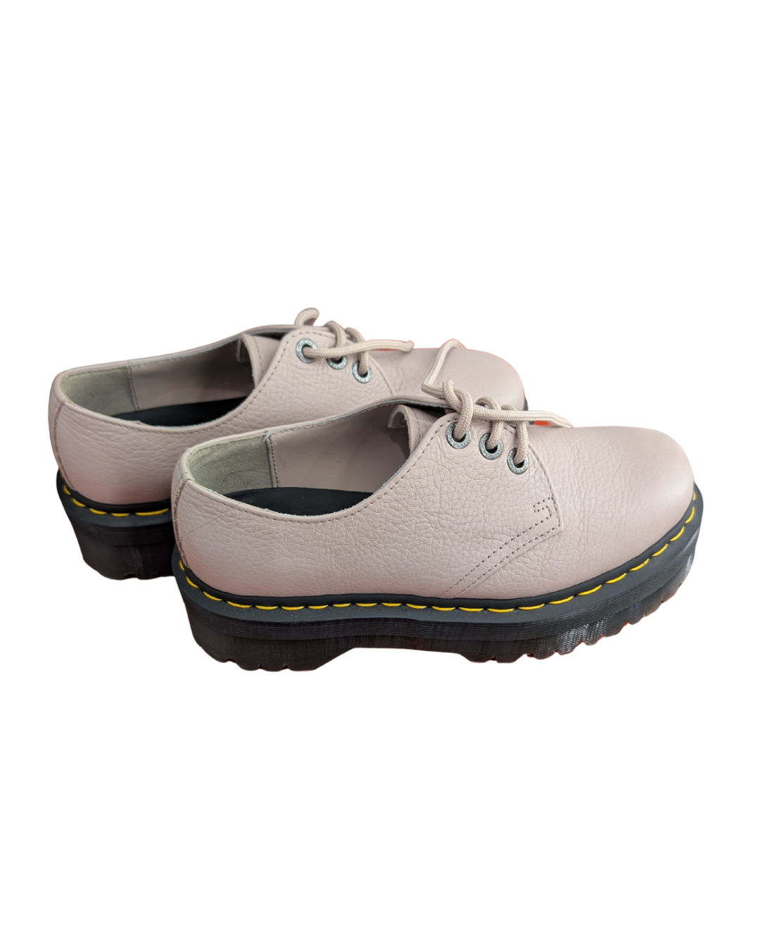Taupe Platform Dr Martens Oxfords - 7M/8L