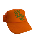 Orange Good Vibes Only Hat
