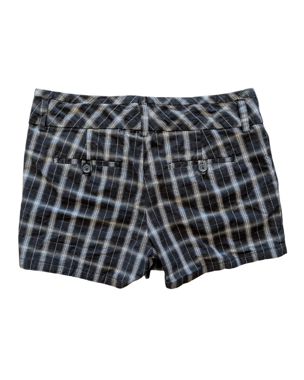 ANA Shorts 16 Black and White Plaid