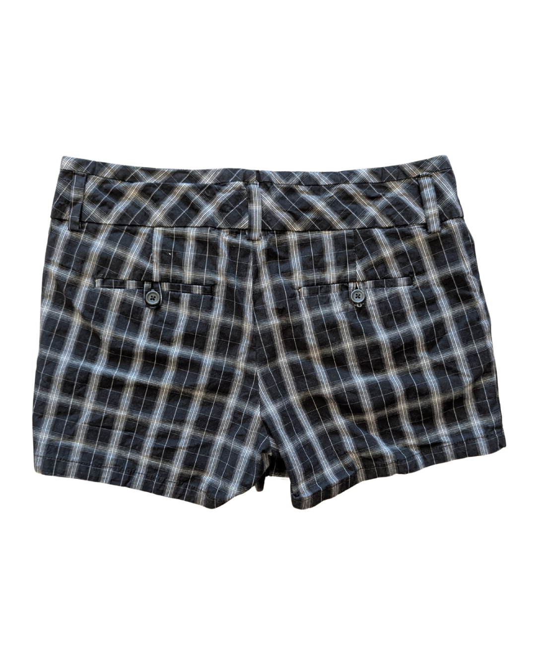 ANA Shorts 16 Black and White Plaid