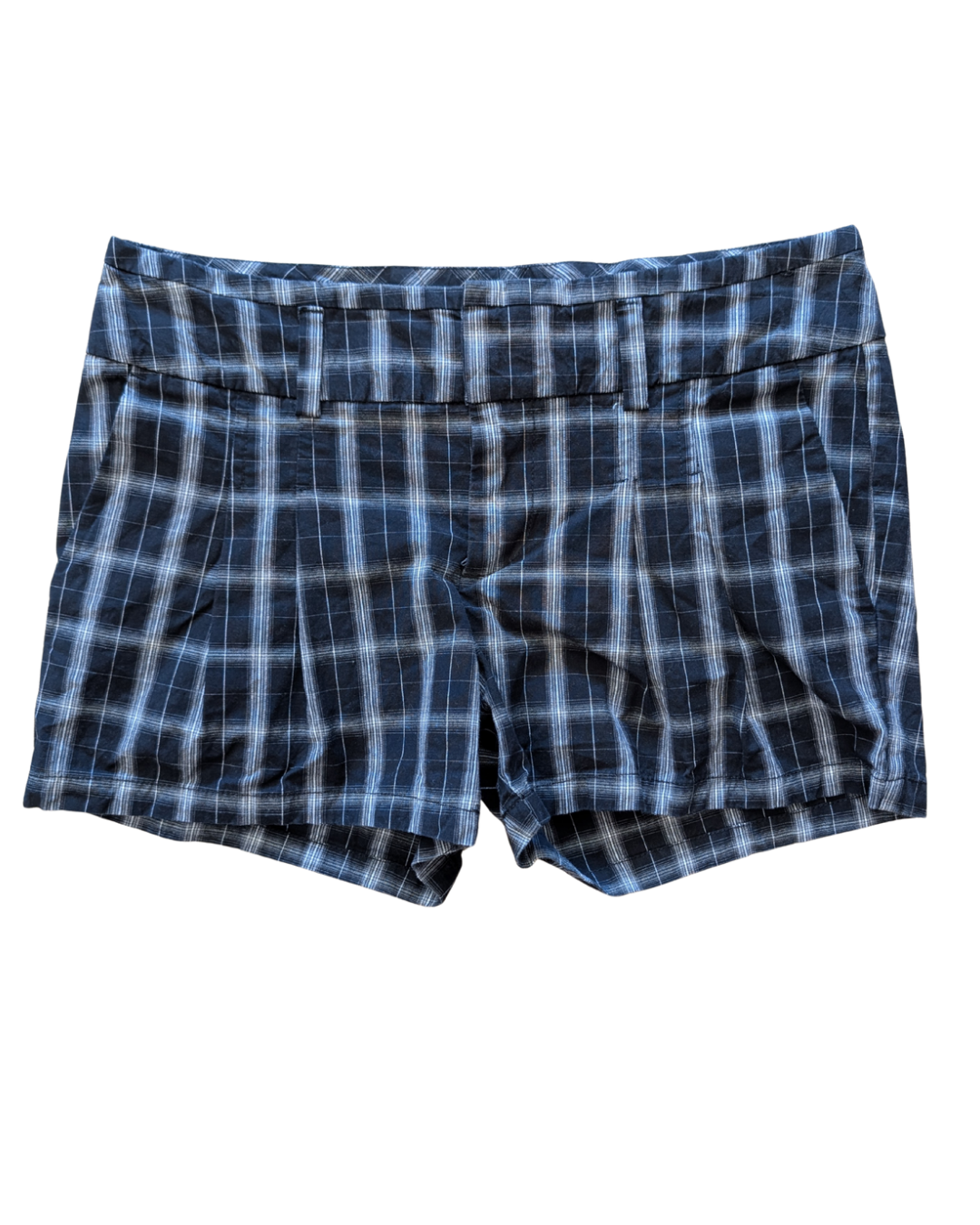 ANA Shorts 16 Black and White Plaid